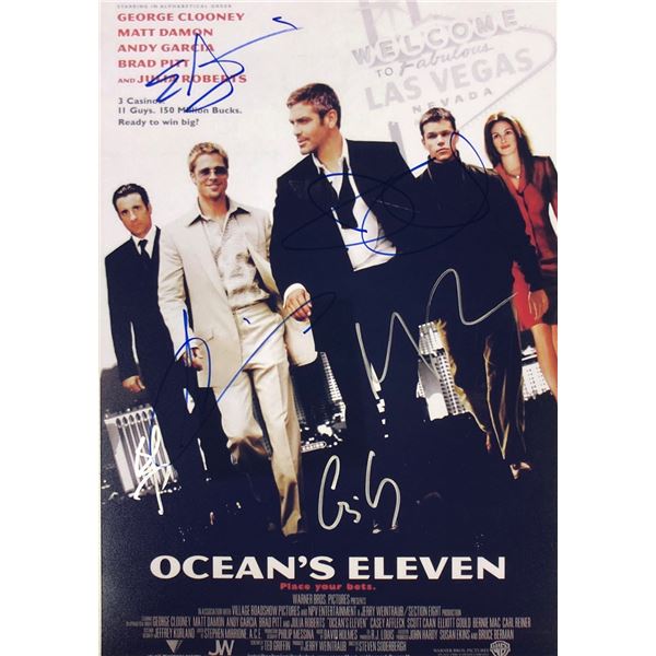 Ocean 11 George Clooney Signed Photo