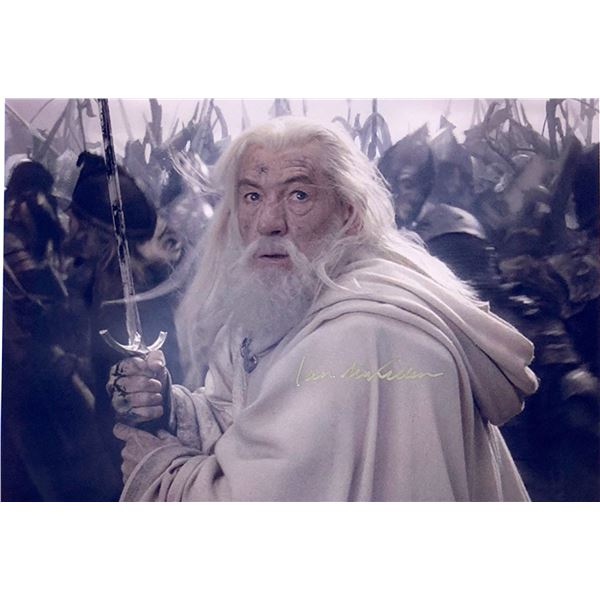 Ian Mckellen Autograph Signed Lord of the Ring Photo