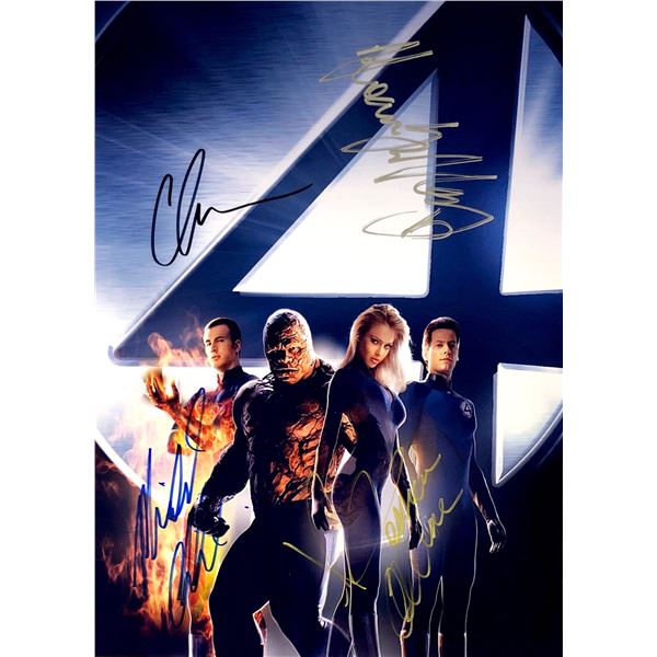 Chris Evans Autograph Signed Fantastic 4 Photo