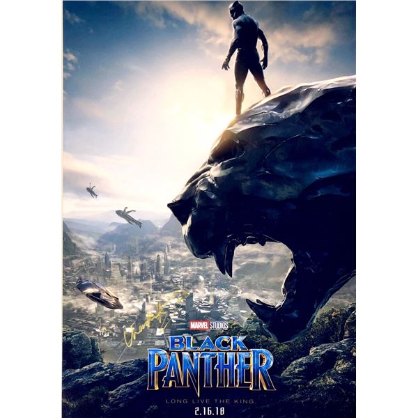 Chadwick Boseman Autograph Signed Black Panther Photo