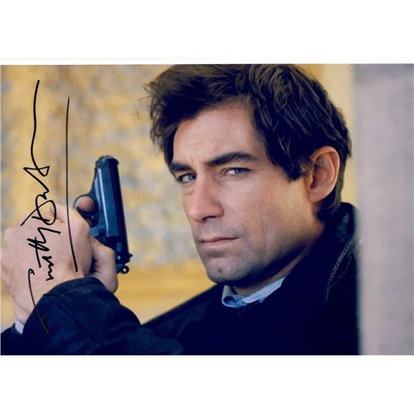 Timothy Dalton Autograph Signed James Bond 007 Photo