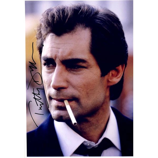 Timothy Dalton Autograph Signed James Bond 007 Photo