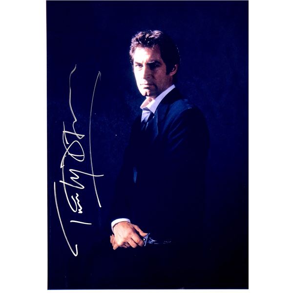 Timothy Dalton Autograph Signed James Bond 007 Photo