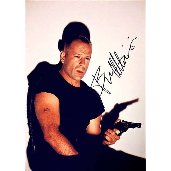 Bruce Willis Autograph Signed Pulp Fiction Photo