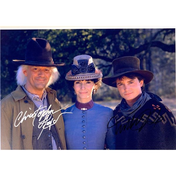 Christopher Lloyd Autograph Signed Back to Future Photo