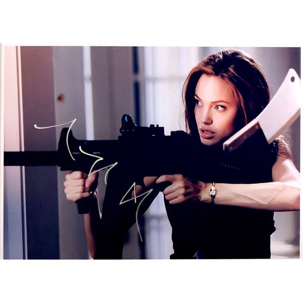 Angelina Jolie Autograph Signed Mr Mrs Smith Photo