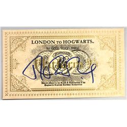 JK Rowling Autograph Signed Harry Potter Train Ticket