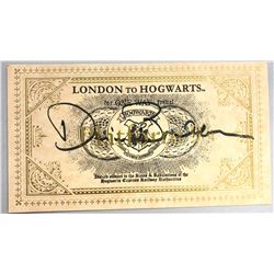 David Bradley Autograph Signed Harry Potter Train Ticket