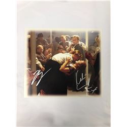 Leonardo DiCarpio Kate Winslet Autograph Signed Titanic Photo Card