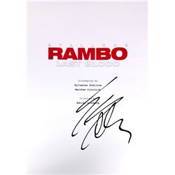 Sylvester Stallone Autograph Signed Rambo Script Cover