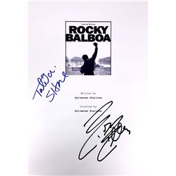 Talia Shire Sylvester Stallone Autograph Signed Rocky Script Cover