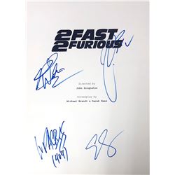 Autograph Signed 2 Fast 2 Furious Script Cover