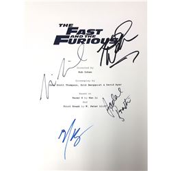 Autograph Signed Fast Furious Script Cover