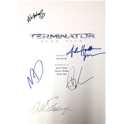 Autograph Signed Terminator Dark Fate Script Cover