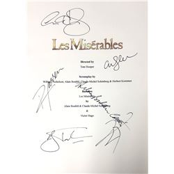 Autograph Signed Les Miserables Script Cover
