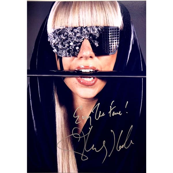 Lady Gaga Autograph Signed Photo