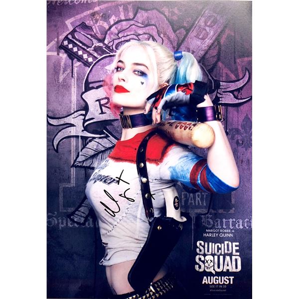 Margot Robbie Autograph Signed Suicide Squad Photo