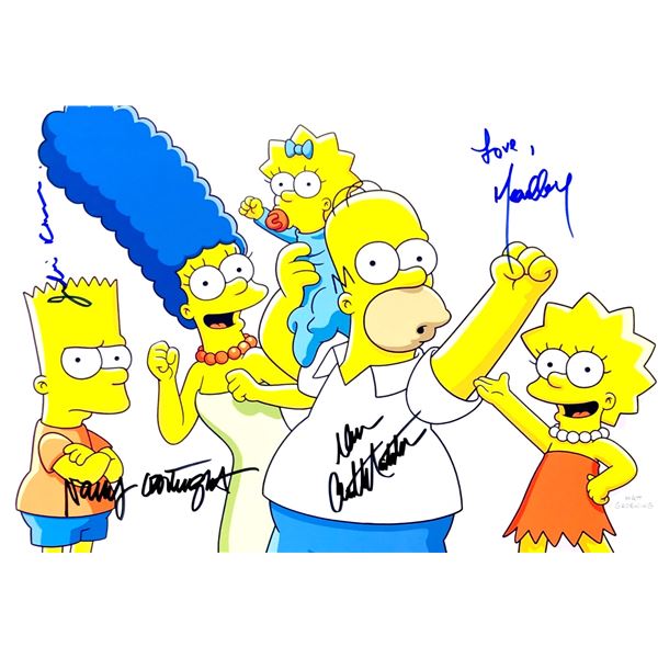 Dan Castellaneta Julie Kavner Autograph Signed The Simpsons Photo