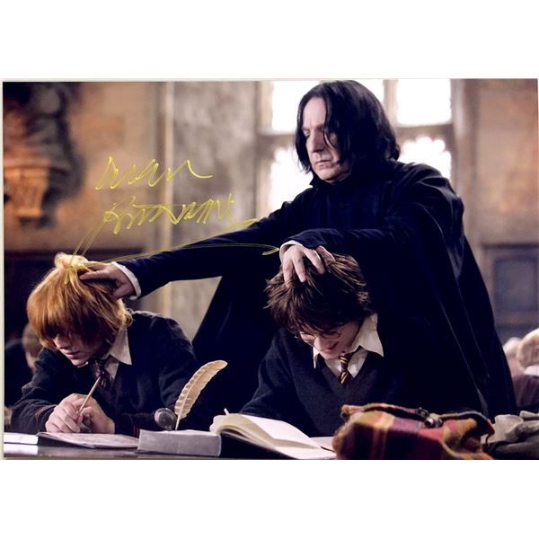 Alan Rickman Autograph Signed Harry Potter Photo