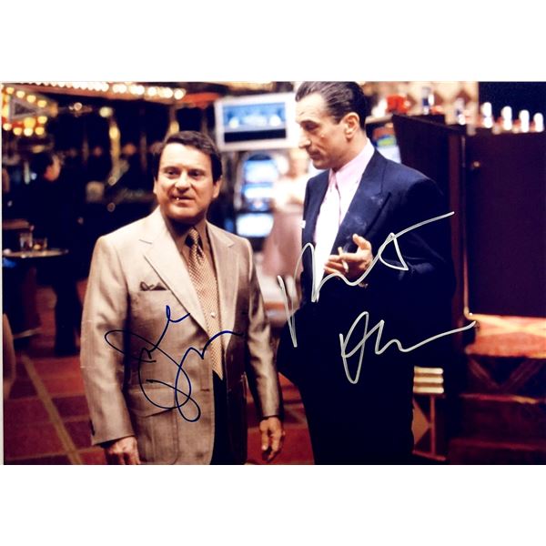 Robert De Niro Joe Pesci Autograph Signed Casino Photo