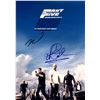 Image 1 : Paul Walker Vin Diesel Autograph Signed Fast and Furious Photo