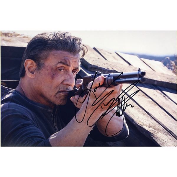 Sylvester Stallone Autograph Signed Rambo Photo