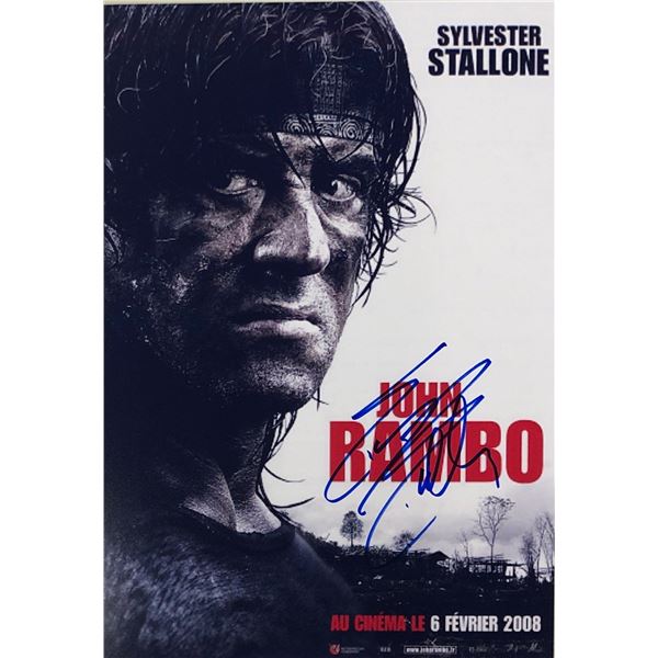 Sylvester Stallone Autograph Signed Rambo Photo