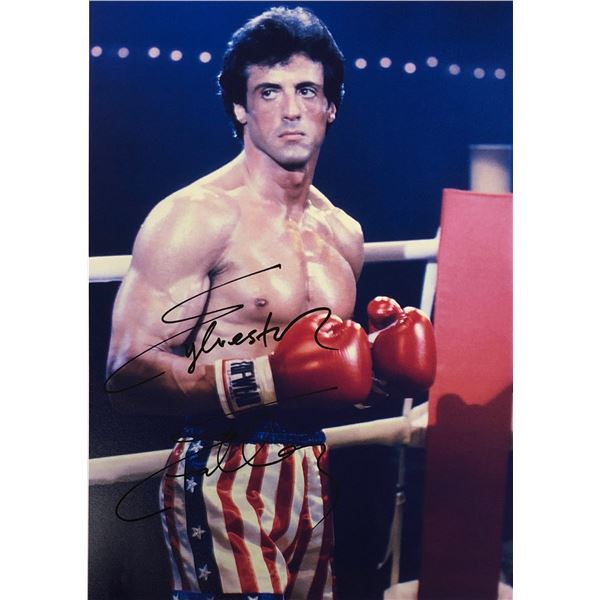 Sylvester Stallone Autograph Signed Rocky Photo
