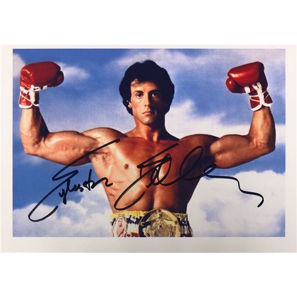 Sylvester Stallone Autograph Signed Rocky Photo