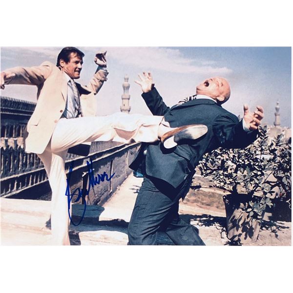 Roger Moore Autograph Signed James Bond 007 Photo