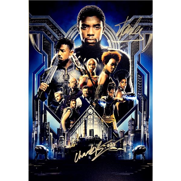 Chadwick Boseman Autograph Signed Black Panther Photo