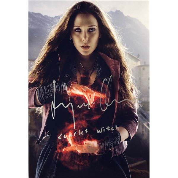 Avneger Photo Elizabeth Olsen Autographed Signed