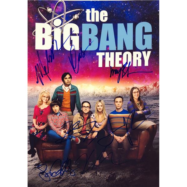 Big Bang Theory Photo Signed Kaley Cuoco Jim Parsons
