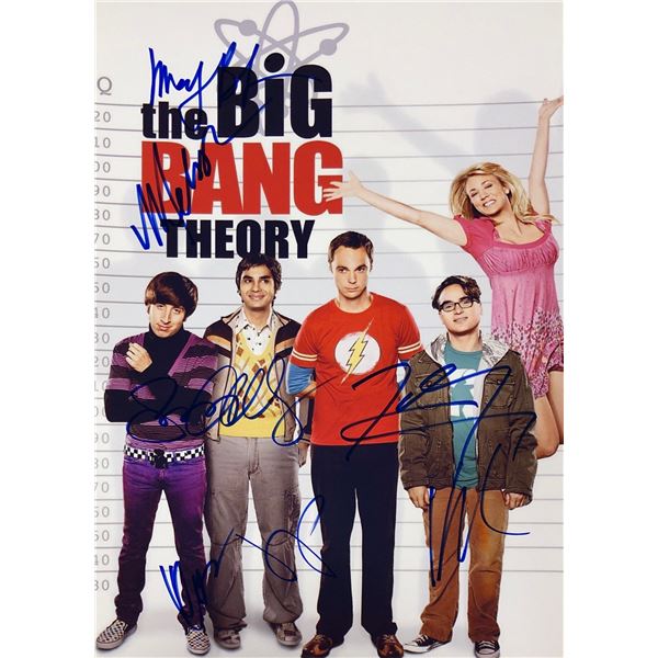 Big Bang Theory Photo Signed Kaley Cuoco Jim Parsons
