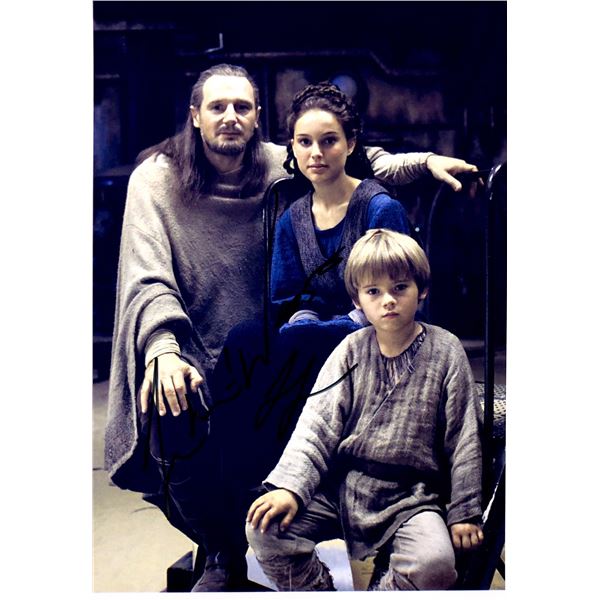 Autograph Signed Star Wars Liam Neeson Photo