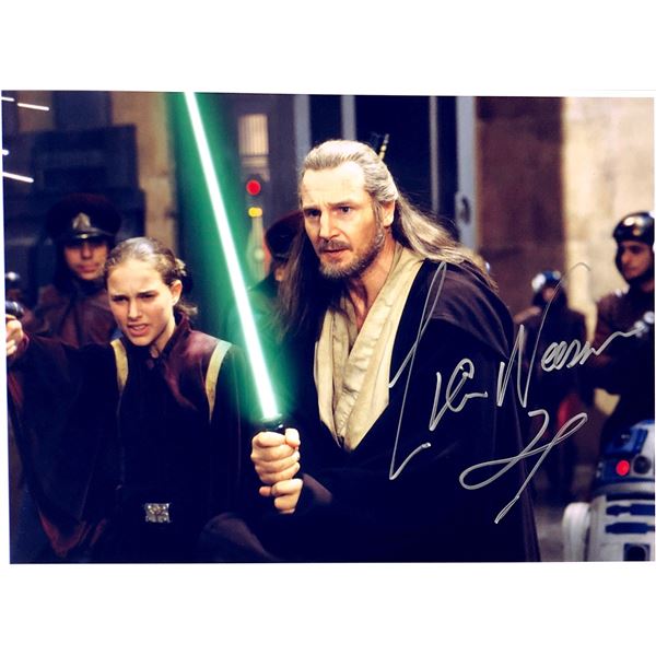 Autograph Signed Star Wars Liam Neeson Photo