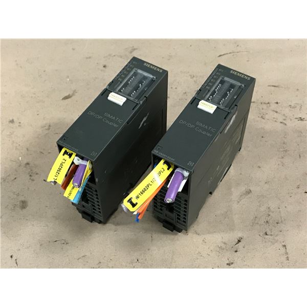 (2) SIEMENS 6ES7 158-0AD01-0XA0 DP/DP COUPLER