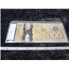 Image 2 : 2011 One Hundred $100.00 bill unc 1 of 3 sequential GJZ7143945 Wilkins/Poloz