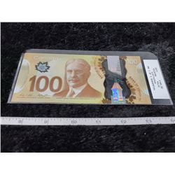 2011 One Hundred $100.00 bill unc 1 of 3 sequential GJZ7143946 Wilkins/Poloz