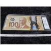 Image 1 : 2011 One Hundred $100.00 bill unc 1 of 3 sequential GJZ7143946 Wilkins/Poloz