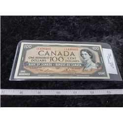 1954 One Hundred $100.00 bill CJ1430405 Lawson/Bouey