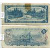 Image 2 : 2 Canadian Five Dollar $5.00 bills - 1954 SS2372448 & 1972 CC9367506