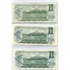 Image 2 : 3 1973 One Dollar $1.00 bills AA5427274, AA5747053, Special Prefix BAX0970161