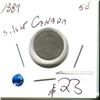 Image 1 : Canadian 5 cent 5¢ 1887 about good