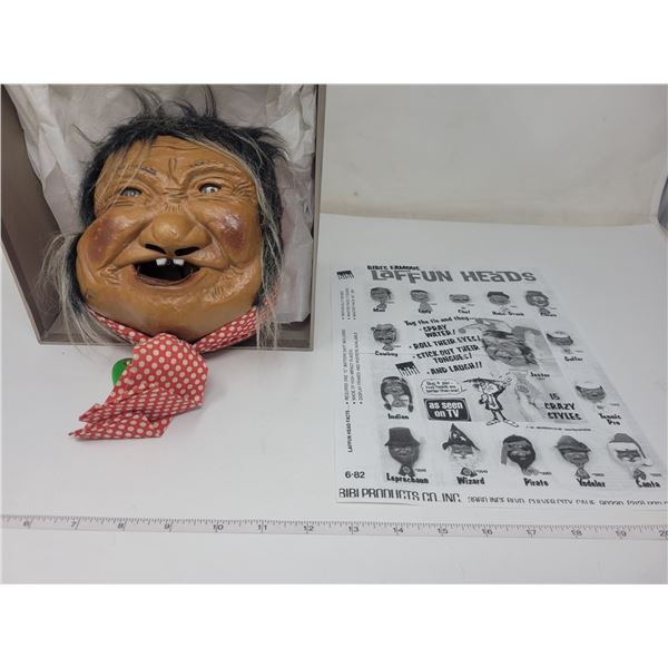 lady laughing head with instructions