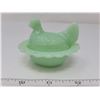 Image 1 : Jadite small hen on nest no chips or cracks