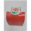 Image 3 : match box red white flower pattern excellent condition