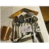 Image 1 : Ice cream scoop, old silverware, copper dipper, big spoon