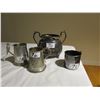 Image 1 : Childs ABC mug (plated), 2 pewter mugs, silver plated bowl engraved Erindring of Olson,