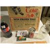 Image 1 : Old NHL coke advertising, 2004 Athens Olympic full bottle, Coke ruler, no return bottle, 150 ml full